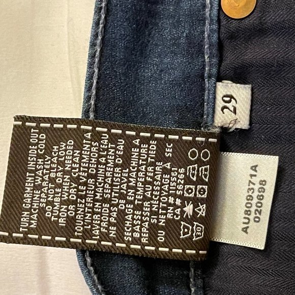 7 for All Mankind skinny jeans, dark wash, size 29 - Picture 5 of 7